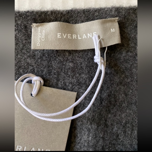 Everlane Cozy Stretch Crop Tank Top Ribbed Wool/Yak/Nylon Dark Grey M NWT - Picture 10 of 12